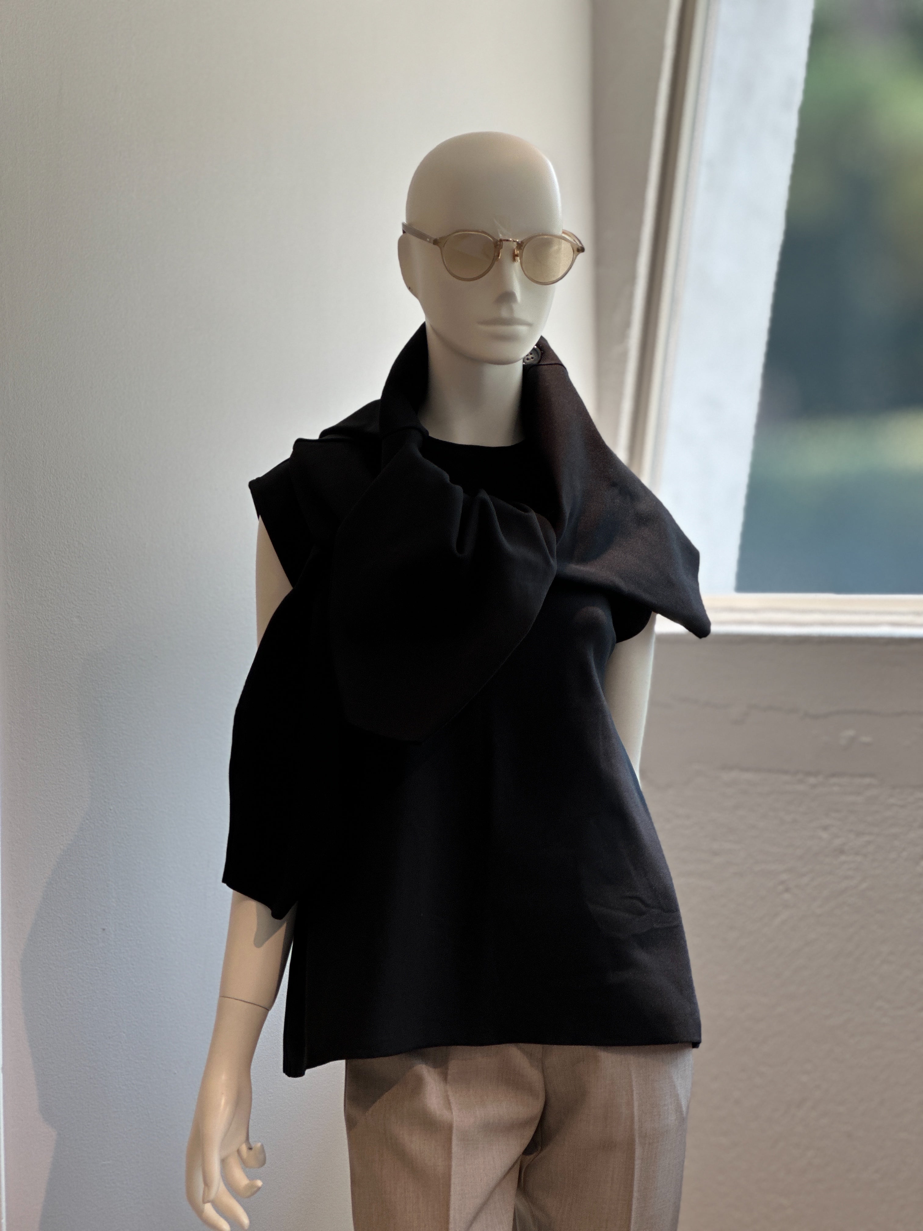 【コーデセット】ショートカーディガン×クルーネックAラインニット×スティックパンツ
