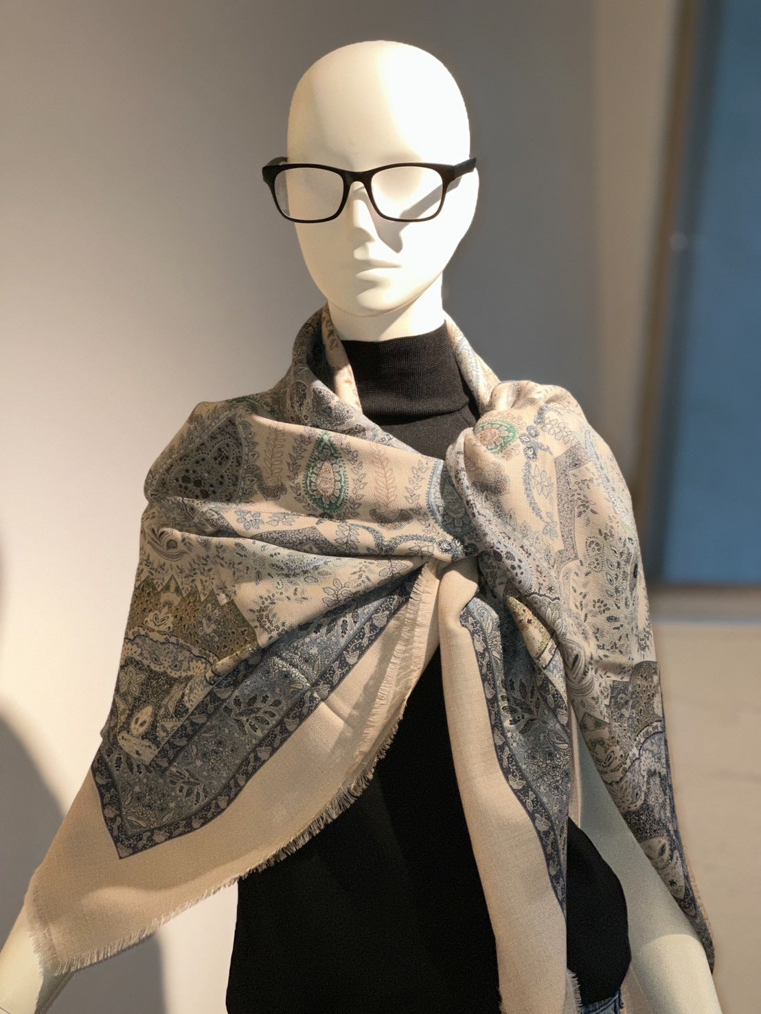 ストール(エテ)(ブルー)