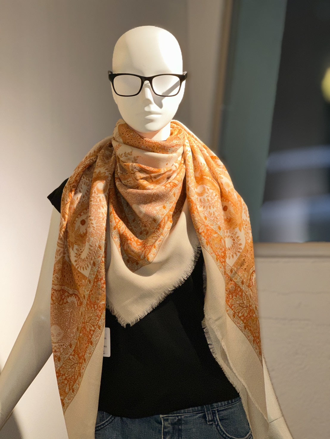 ストール(エテ)(オレンジ)