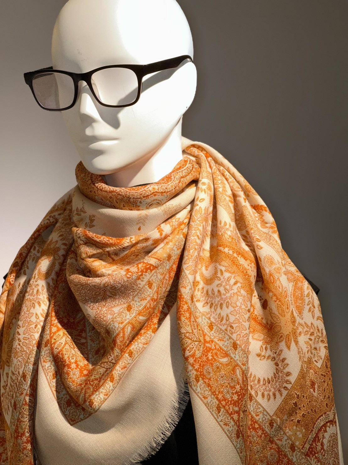 ストール(エテ)(オレンジ)