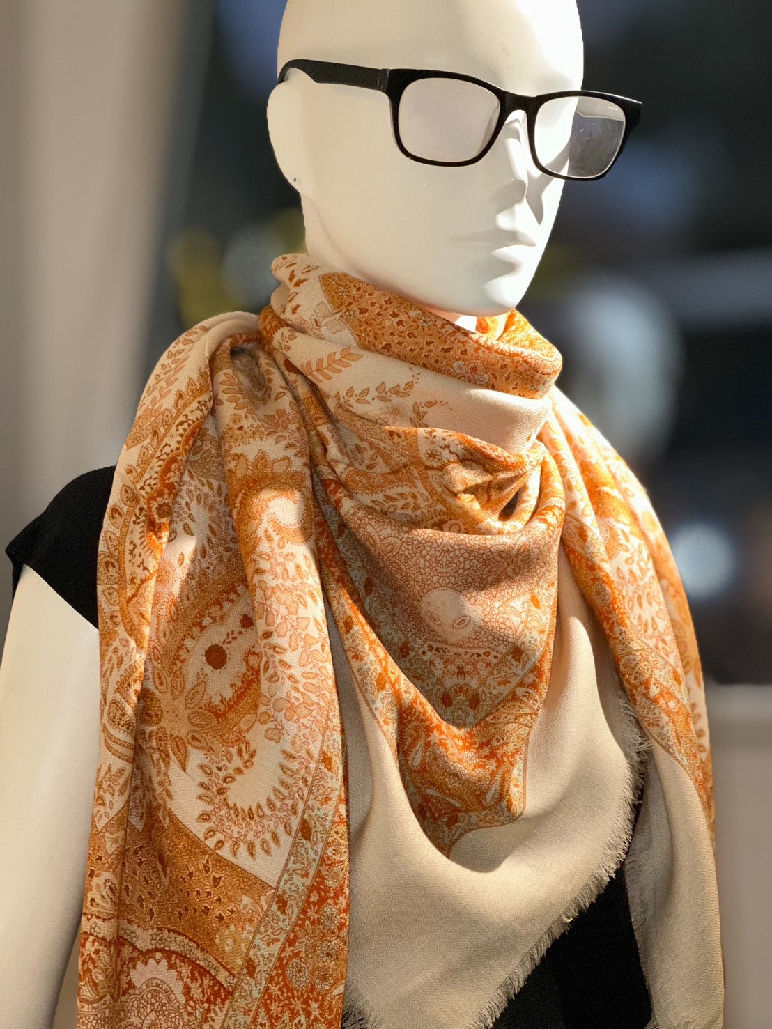 ストール(エテ)(オレンジ)