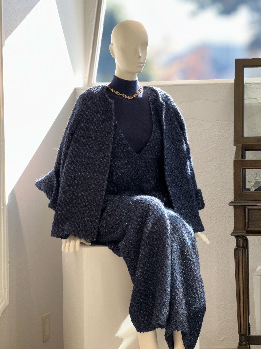 ツイードジャケット(ネイビー)