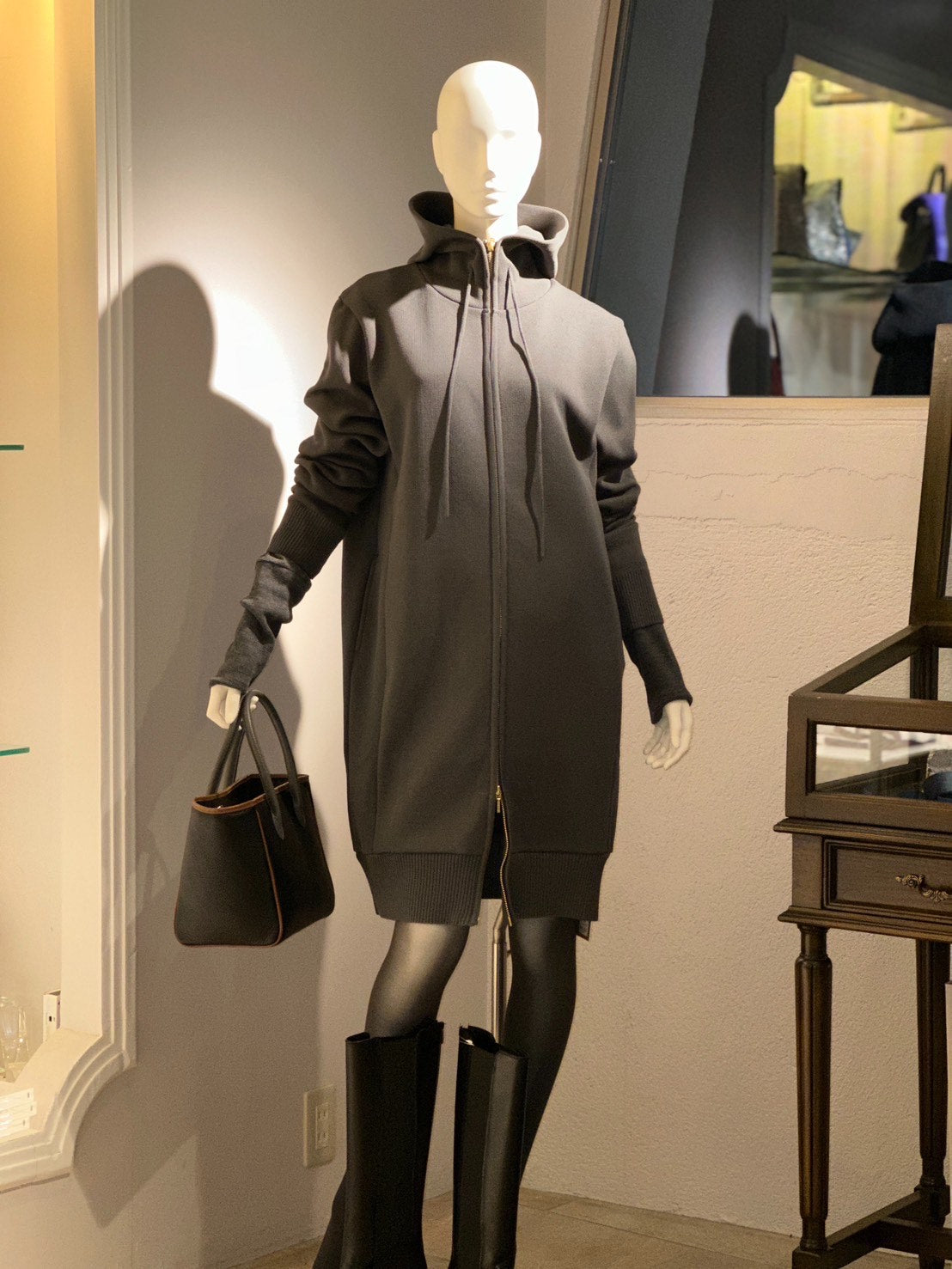 ザックリロングパーカー