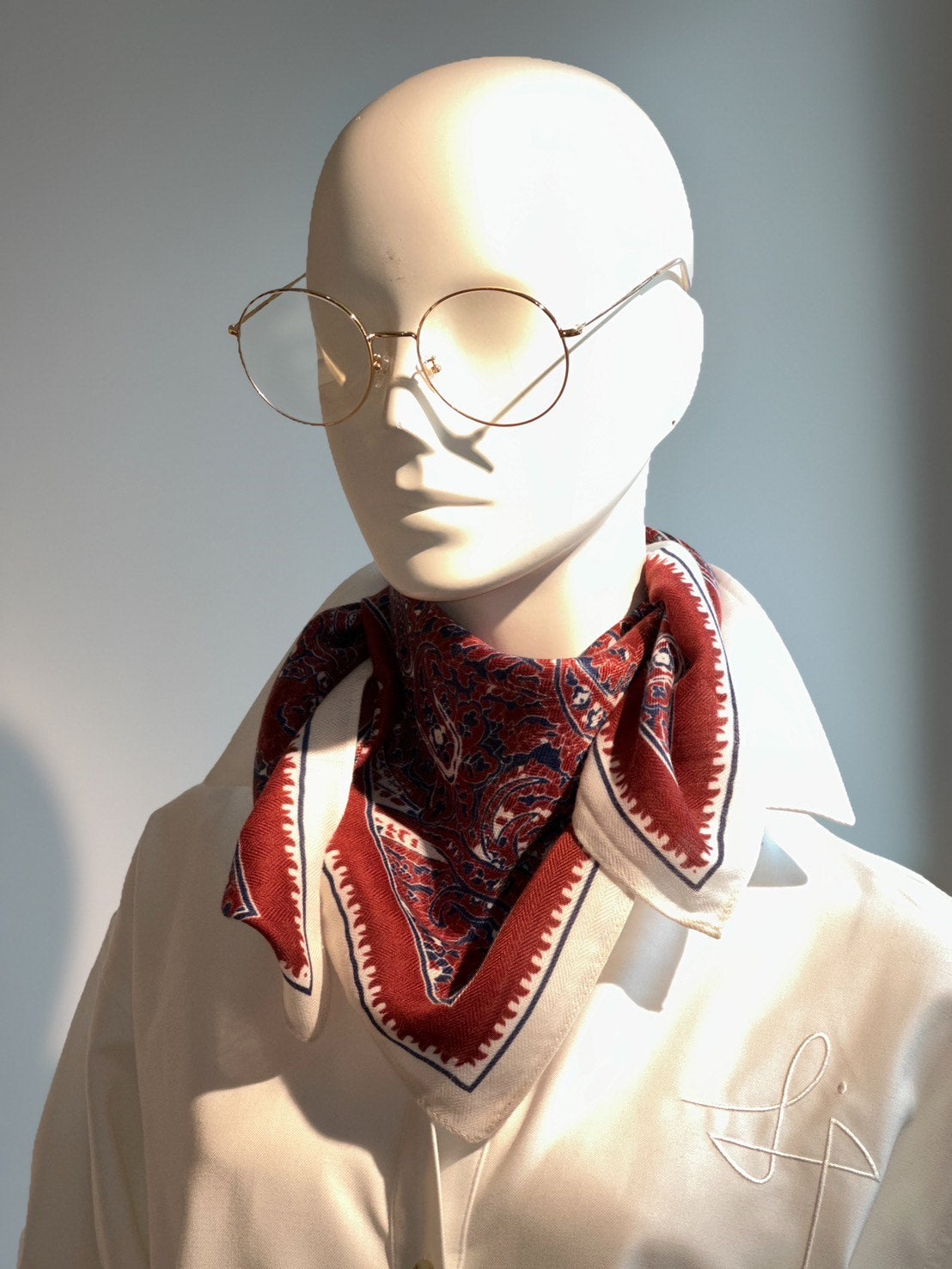 ストール(ペイズリー・ボルドー)