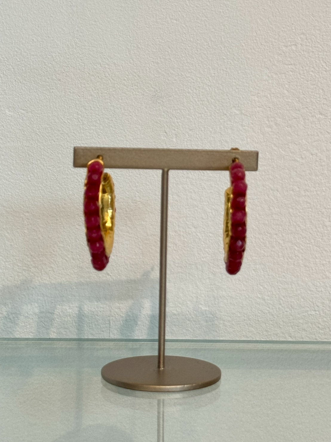 RED JADE(赤翡翠)フープピアス