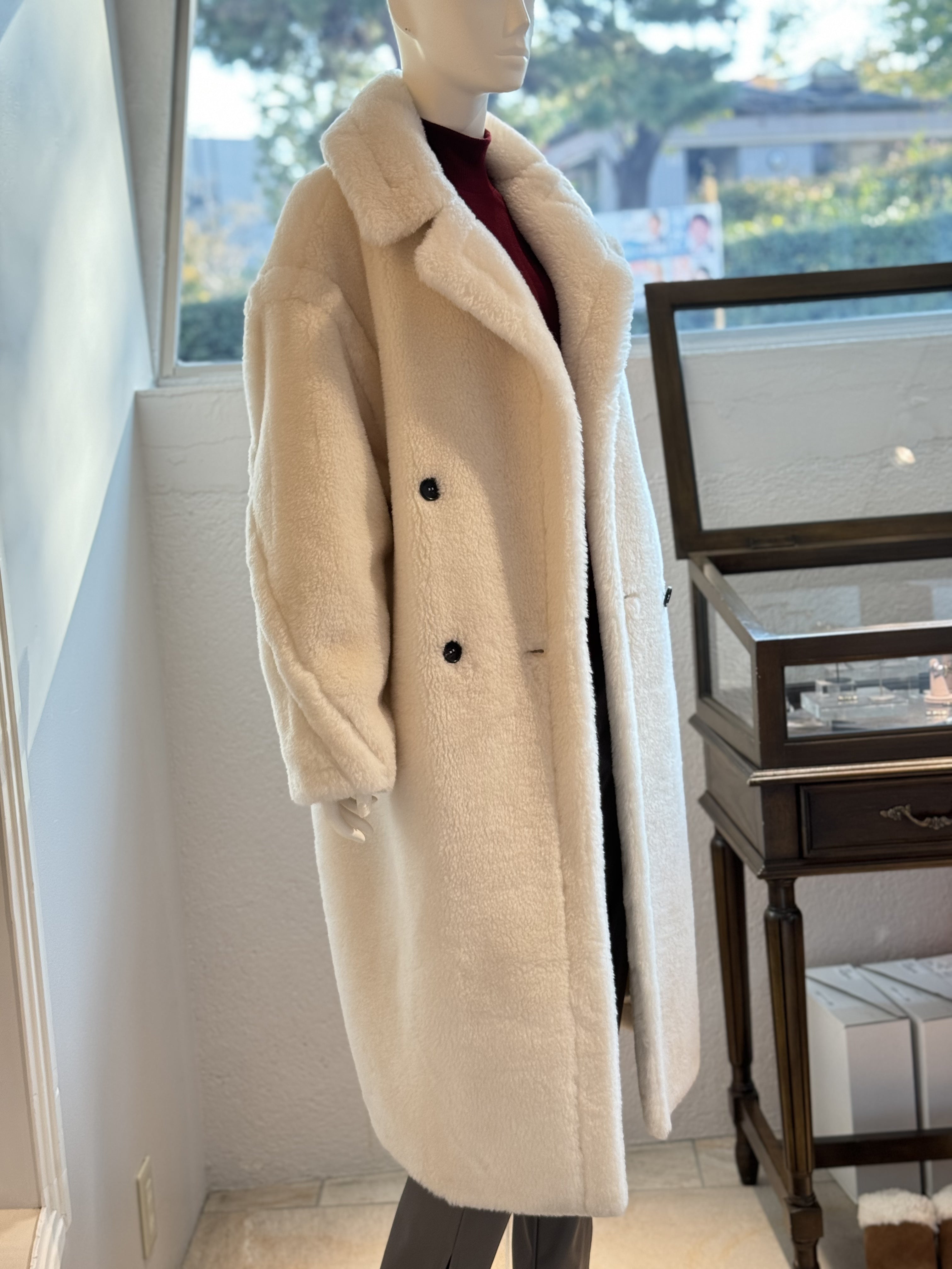 ウールボアコート(ホワイト)