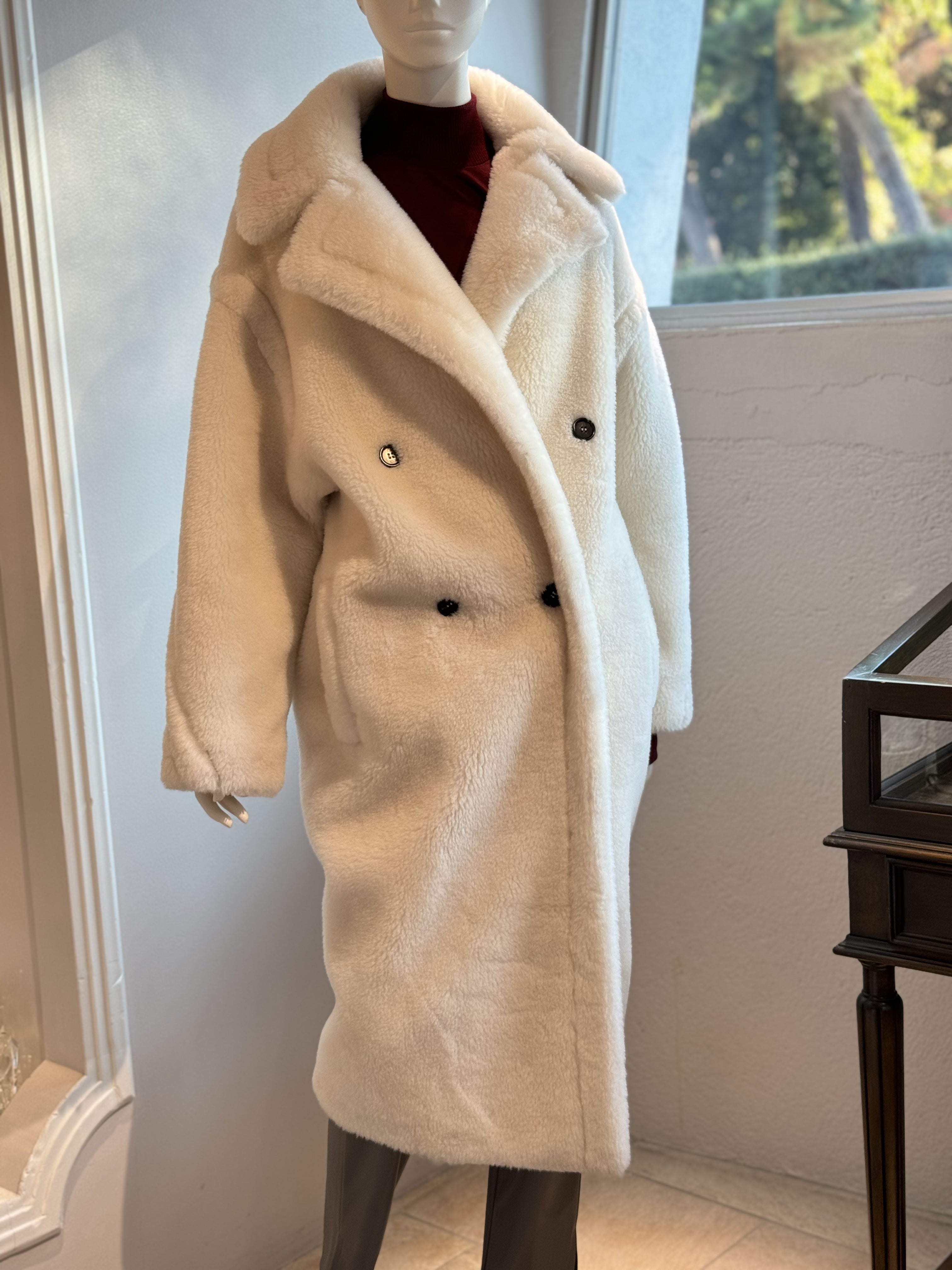 ウールボアコート(ホワイト)