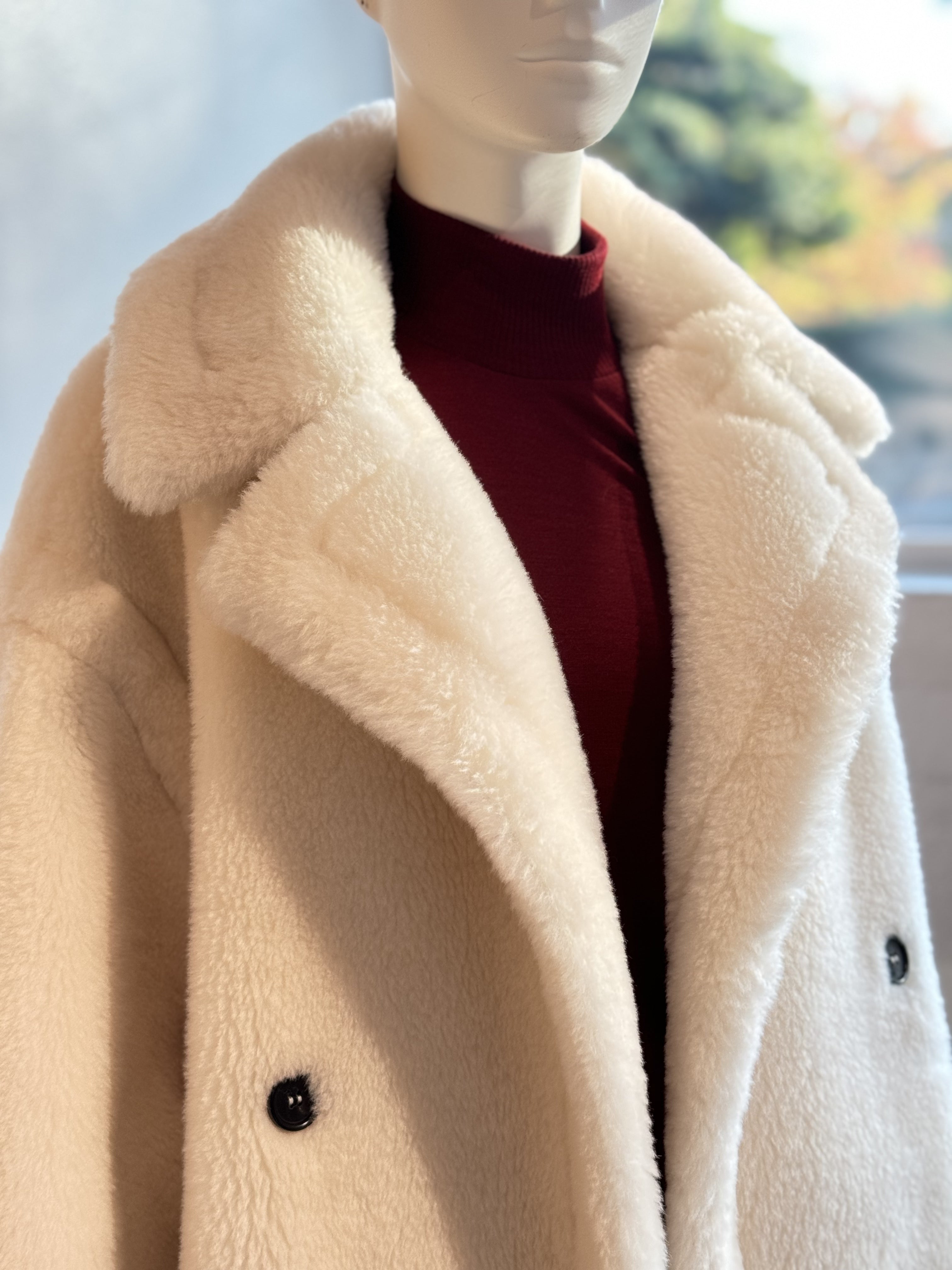 ウールボアコート(ホワイト)