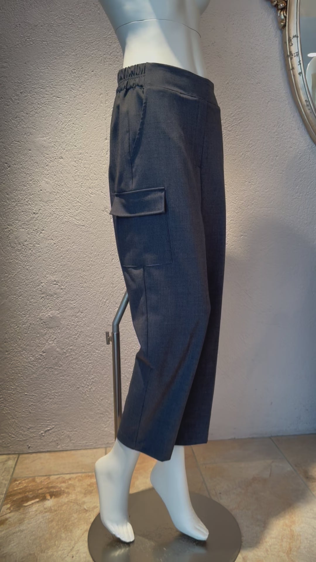 クロップドカーゴパンツ(グレー)