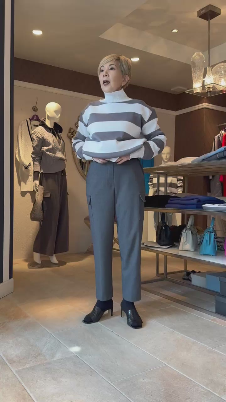 クロップドカーゴパンツ(ブラック)