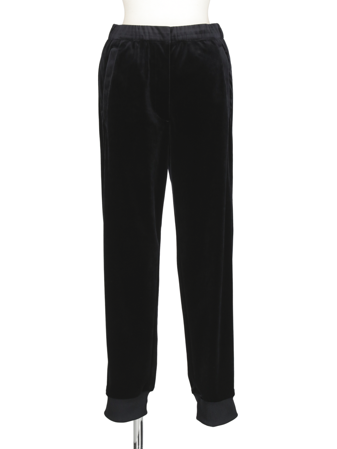 ベロアジョガーパンツ（ブラック）