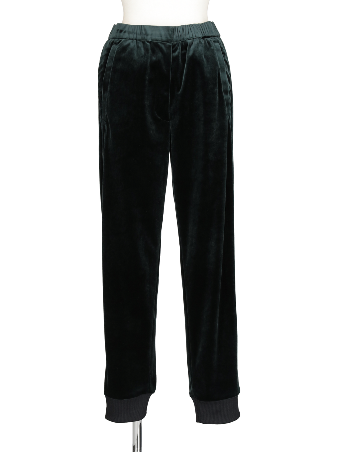 ベロアジョガーパンツ（グリーン）