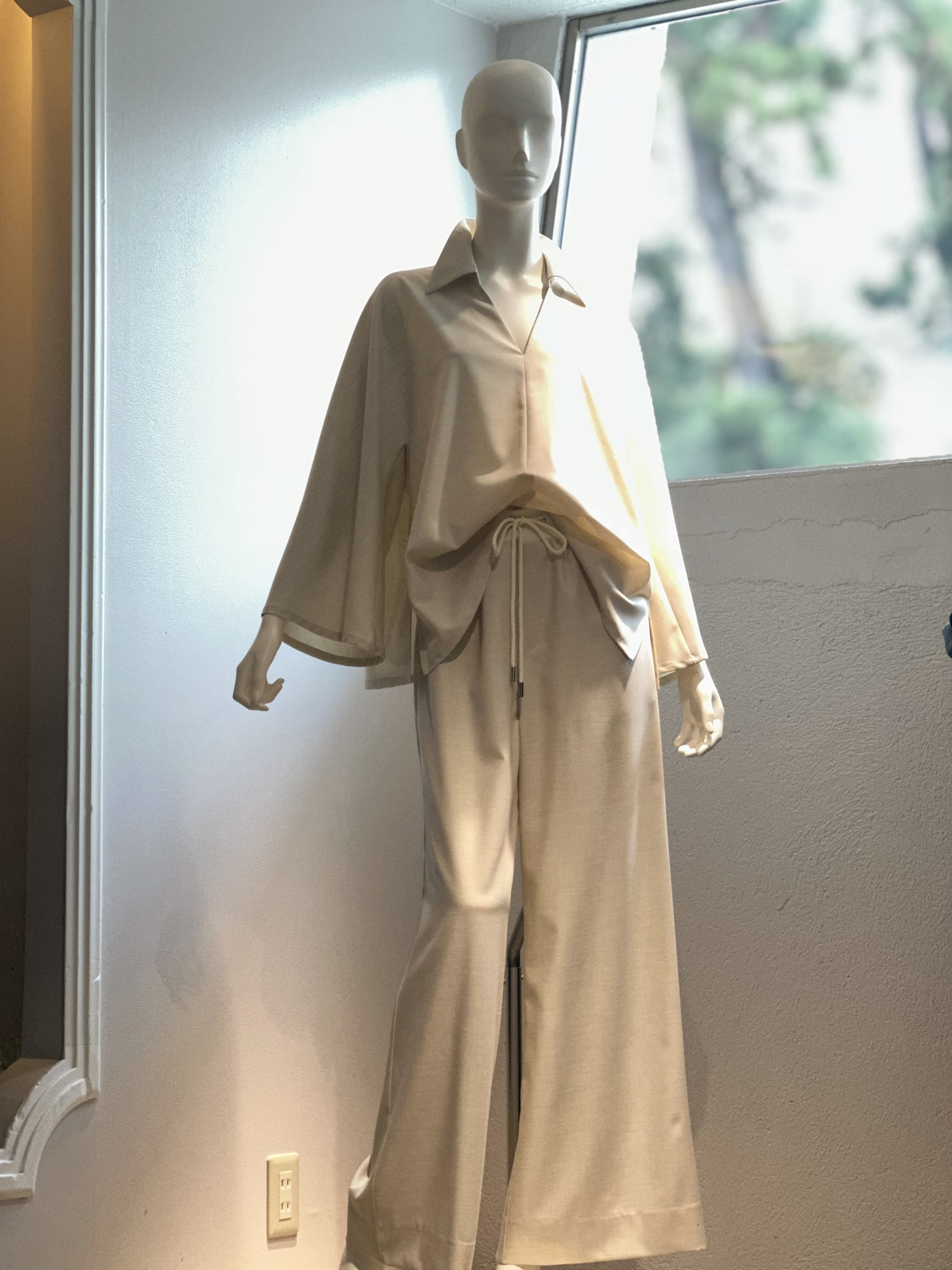 スキッパーシャツ(クリーム)