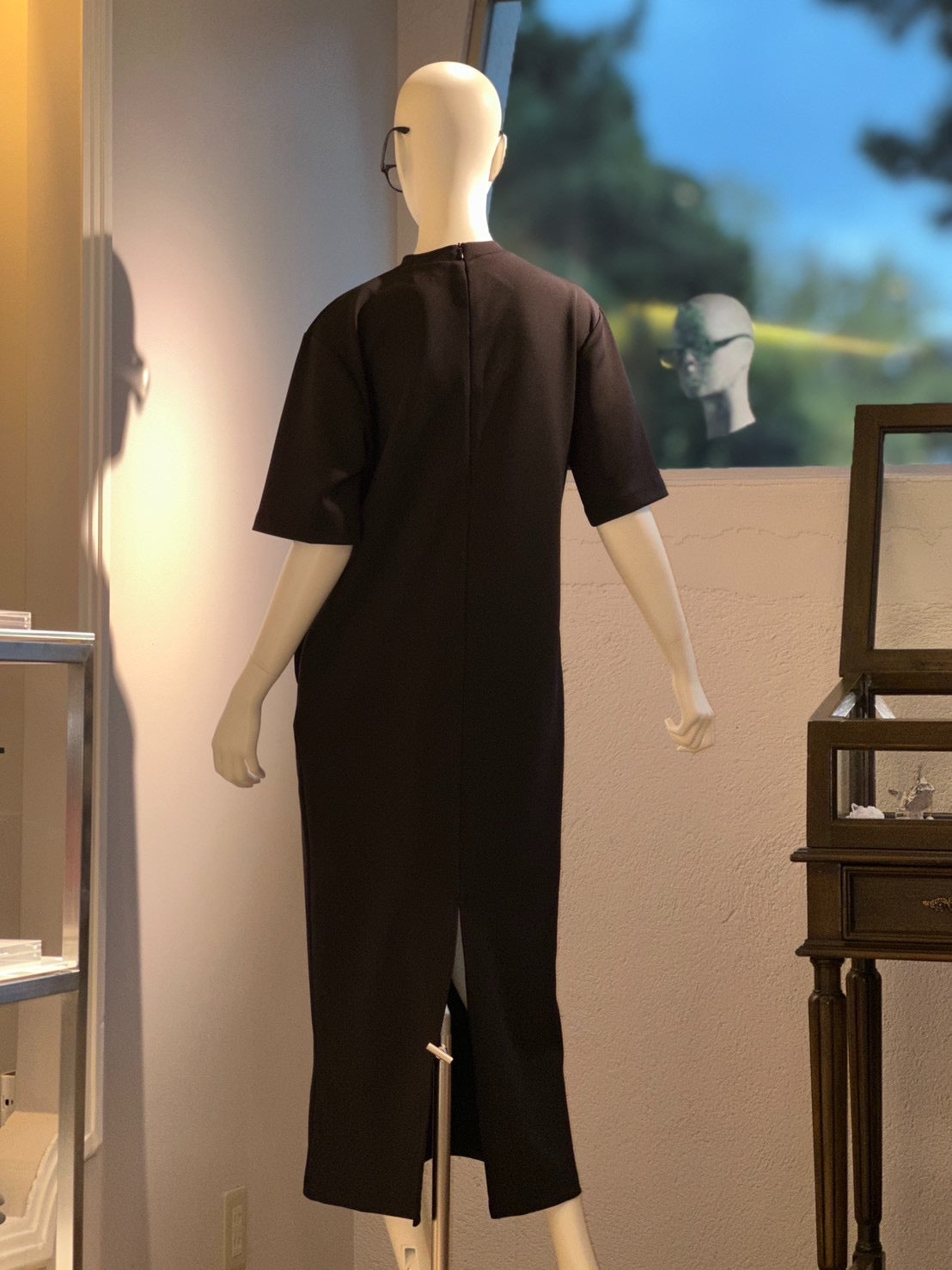 ダンボールニットワンピース(ブラック)
