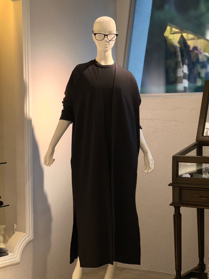 ダンボールニットコートカーディガン(ブラック)