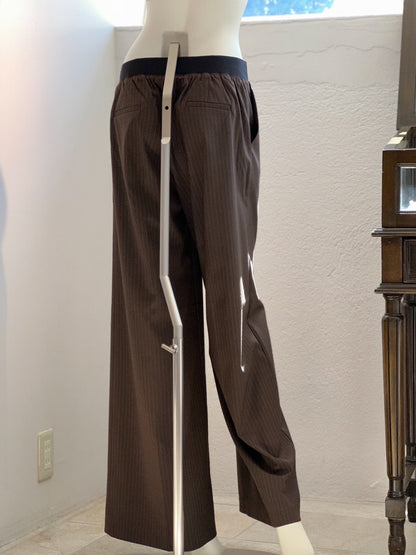 ストライプセットアップパンツ(ブラウン)