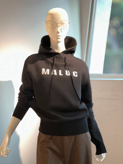 MALUCプルオーバーパーカー(ブラック)