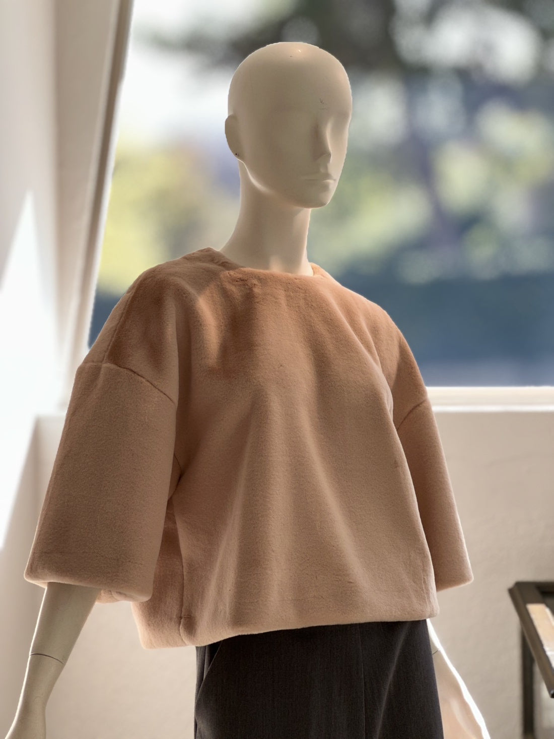 ブルジョアファーブラウス(ピンク)