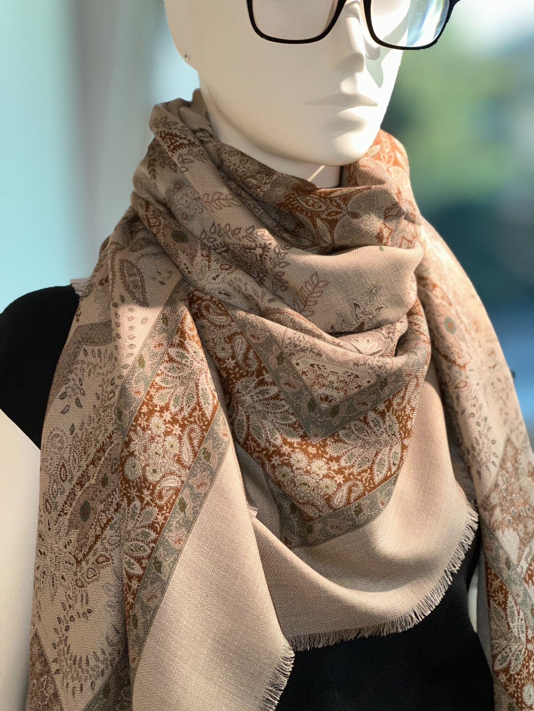 ストール(エテ)(グリーン)