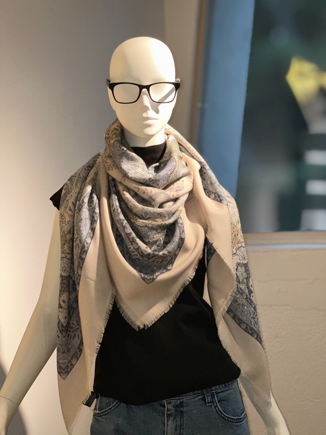 ストール(エテ)(ブルー)