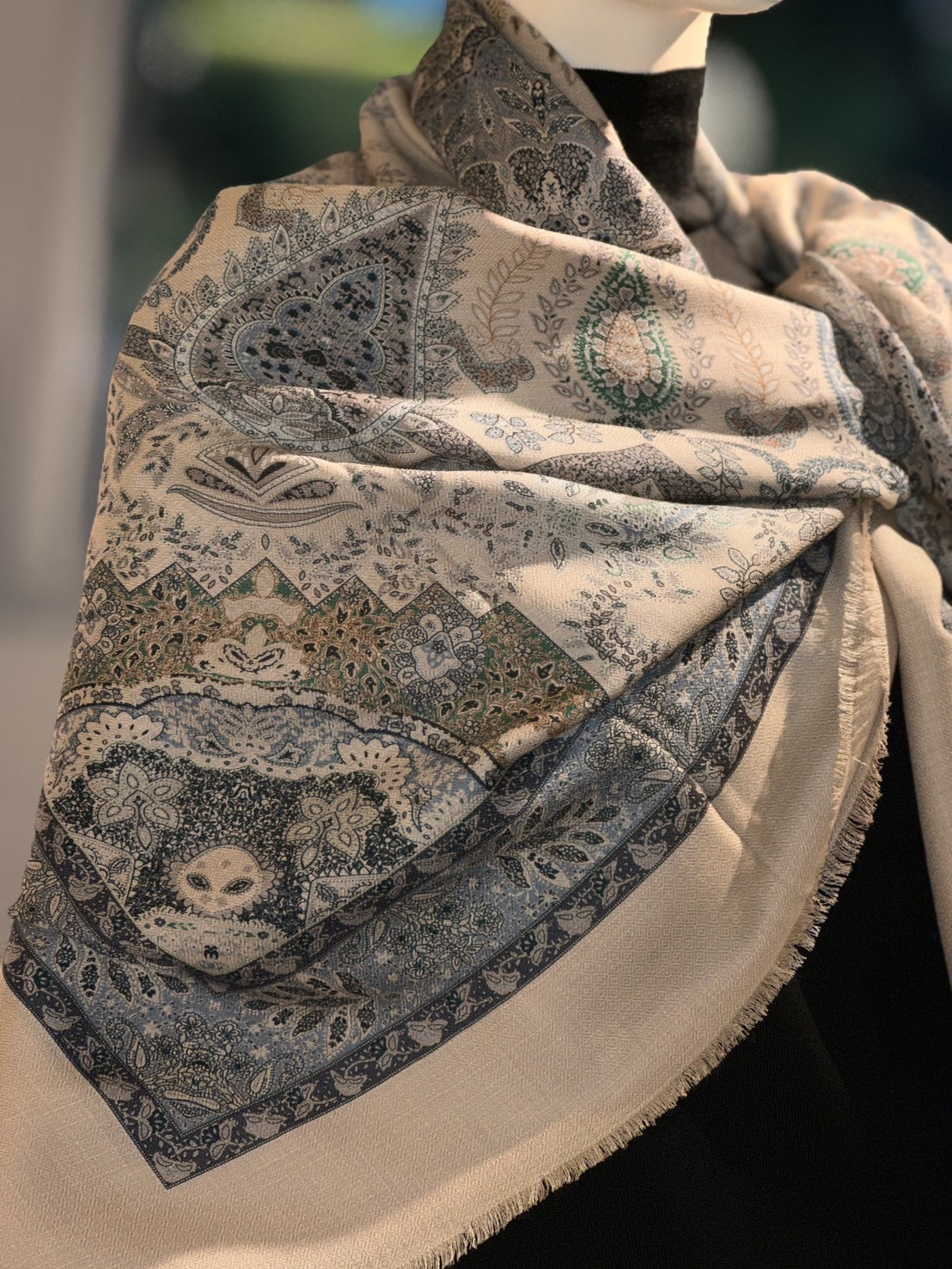 ストール(エテ)(ブルー)