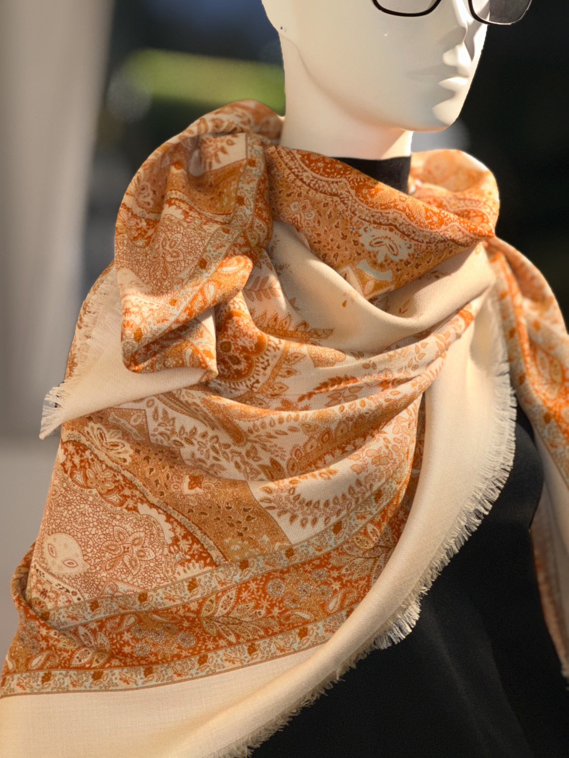 ストール(エテ)(オレンジ)