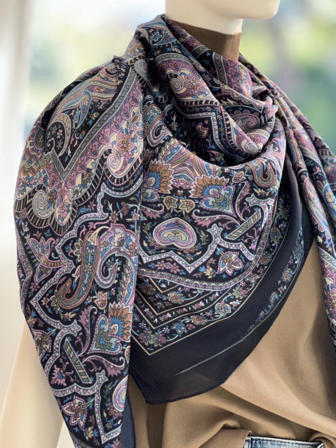 ストール（ミッドナイト・パープル）