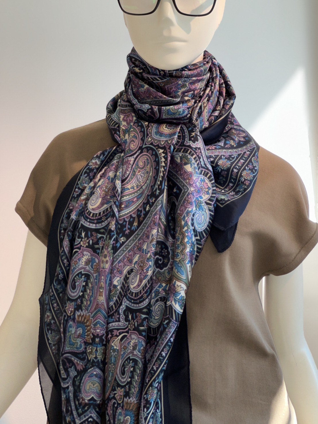 ストール（ミッドナイト・パープル）