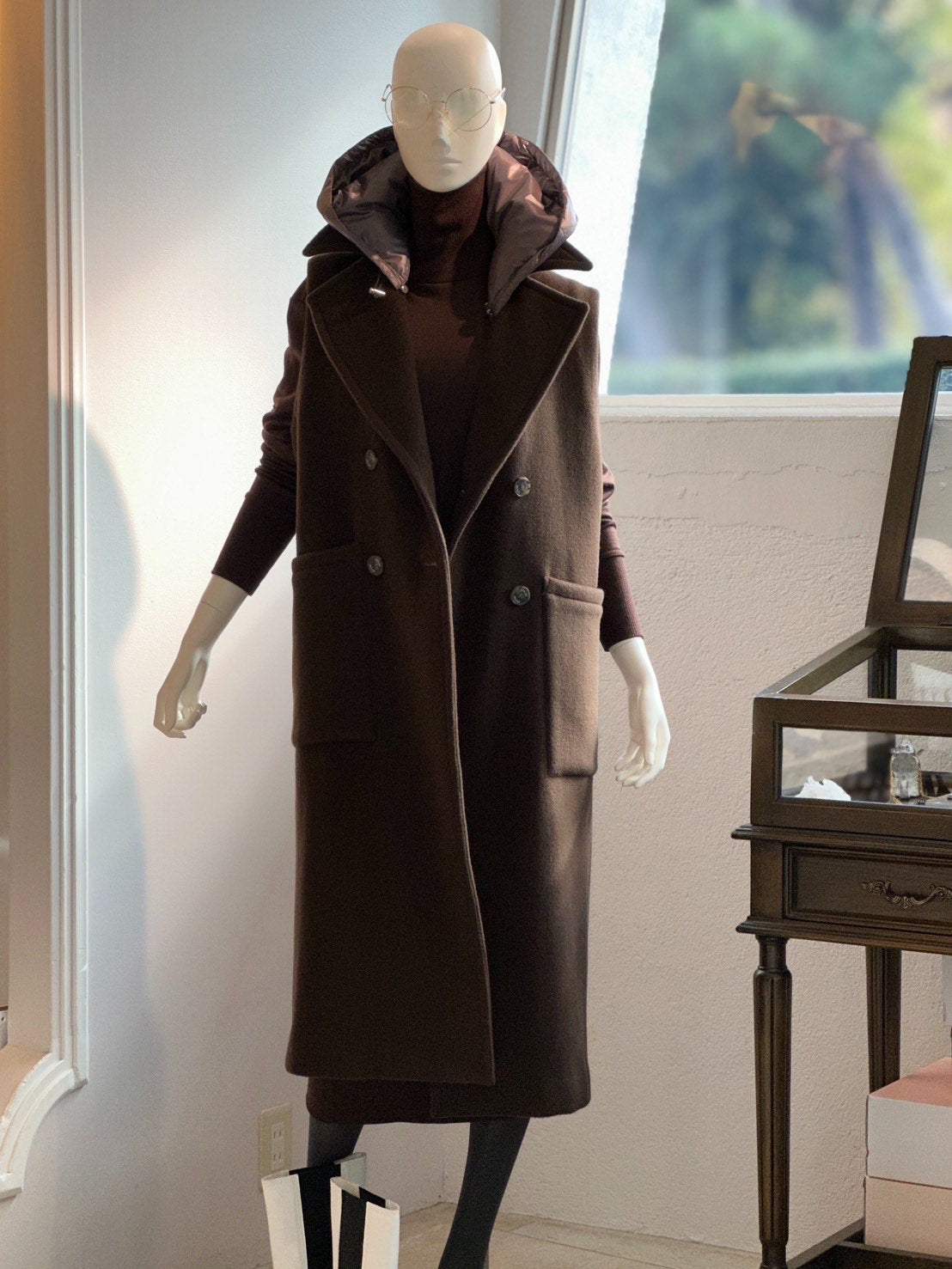 ダウン付きウールベストコート(ダークブラウン) – stylist-kurakuen