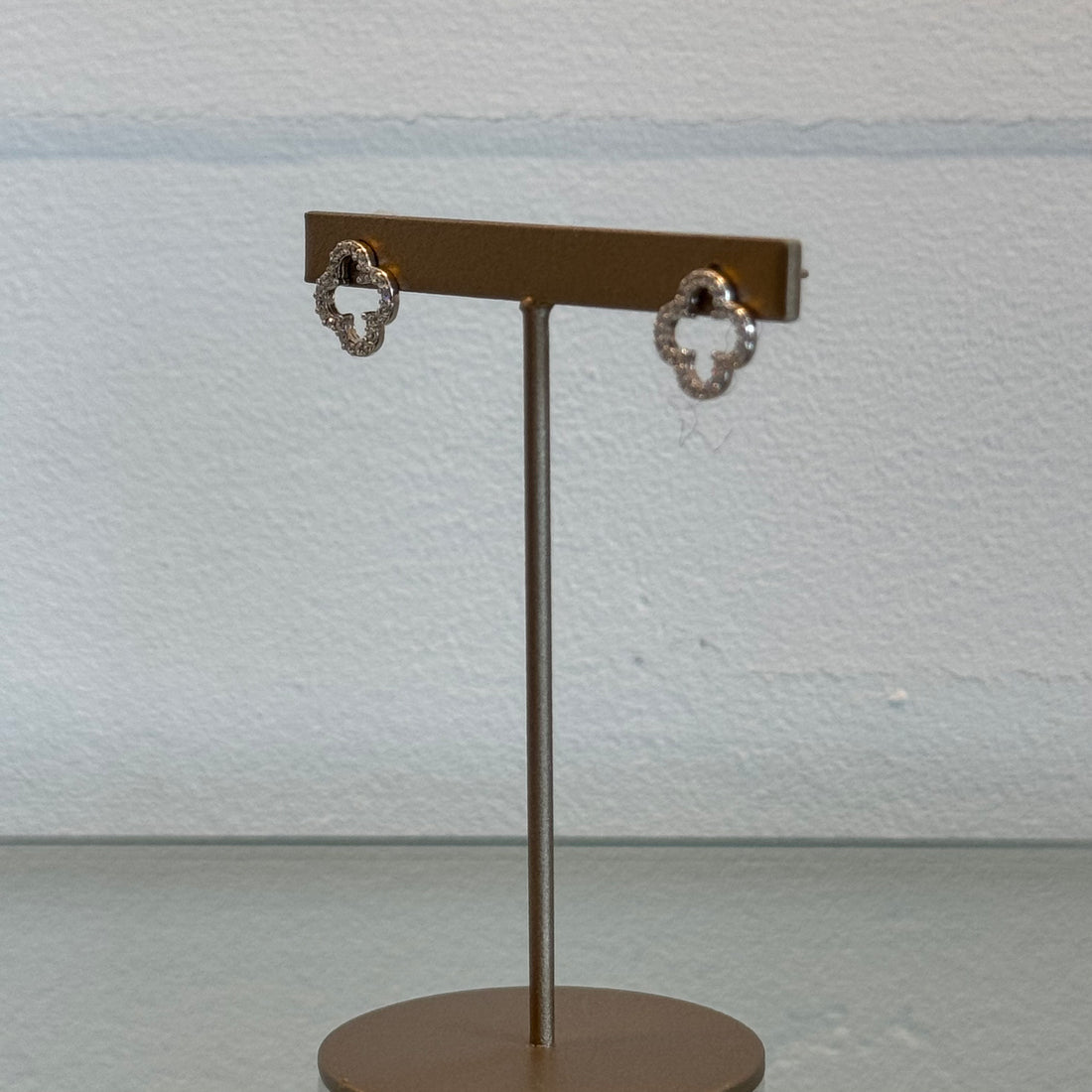 クローバーピアス(ゴールド)