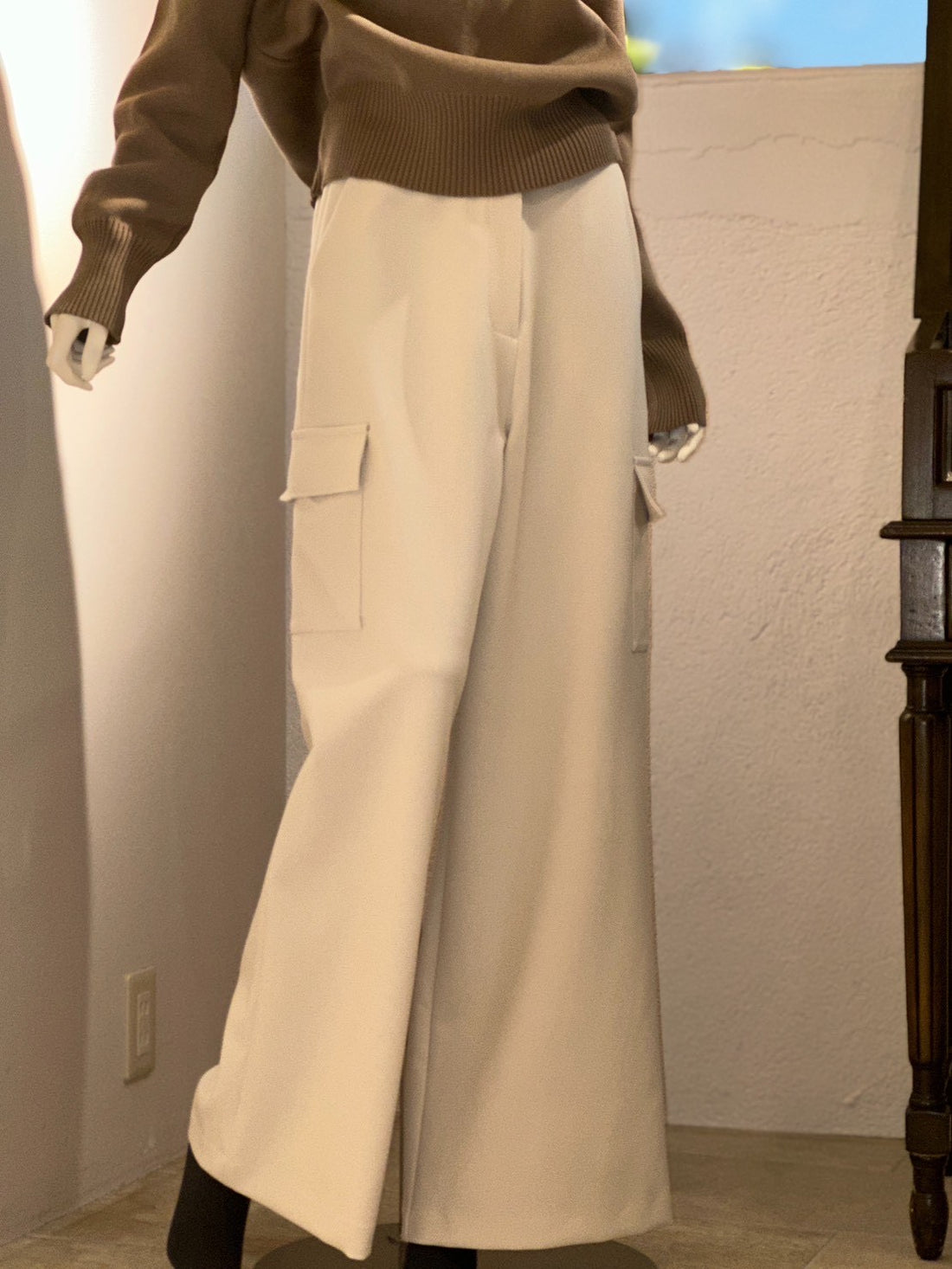 ワイドカーゴパンツ（エクリュ）