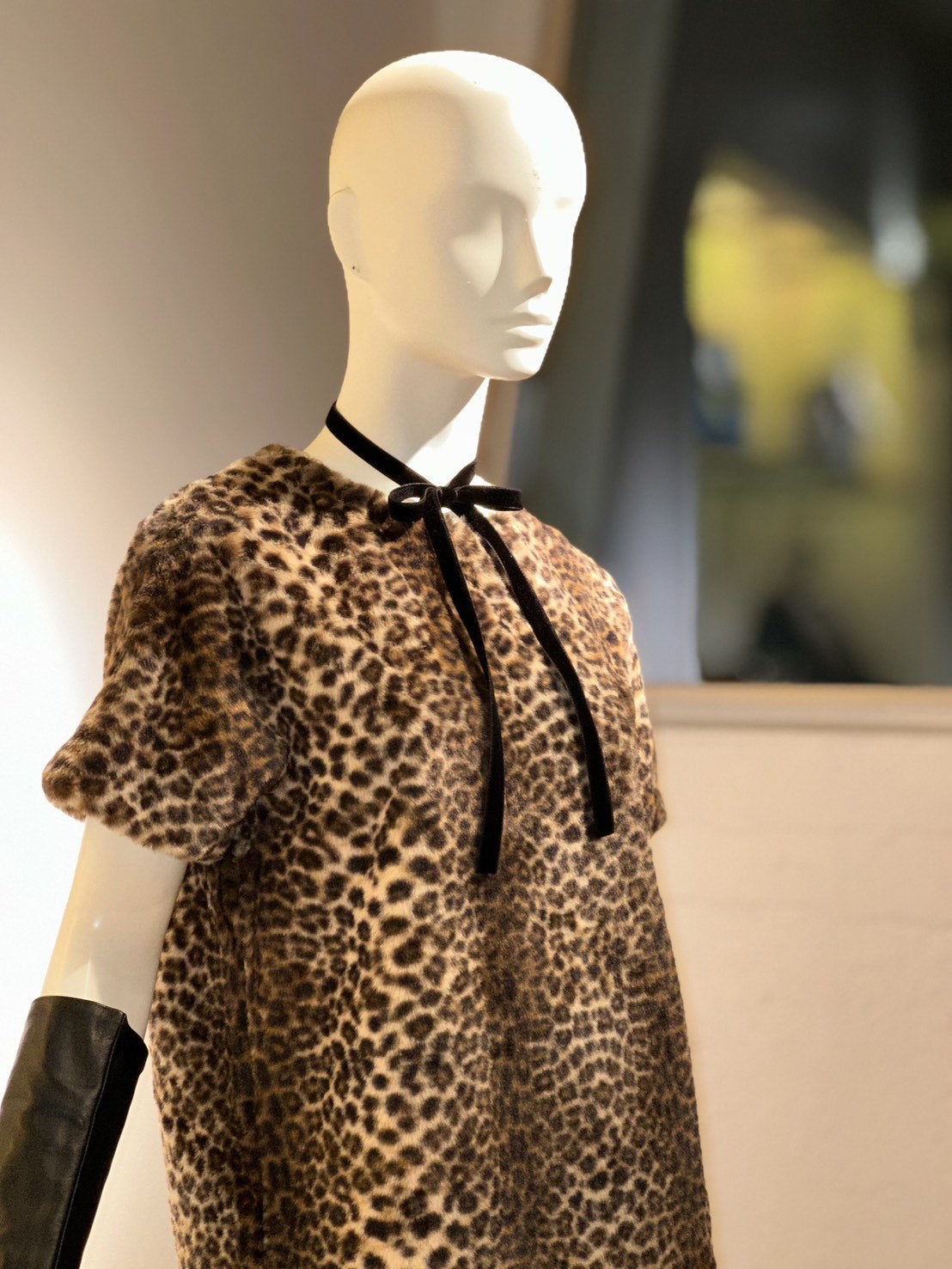 美品　ノーブル　レオパードワンピース Noble（ノーブル）の「レオパードプリントティアードマキシワンピース