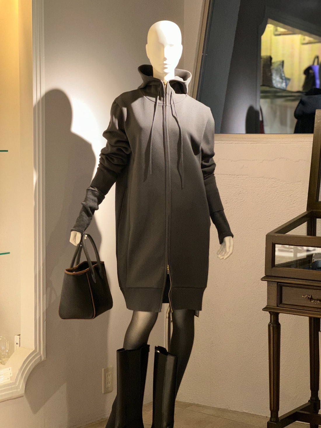 ザックリロングパーカー