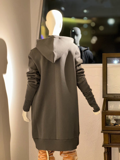 ザックリロングパーカー