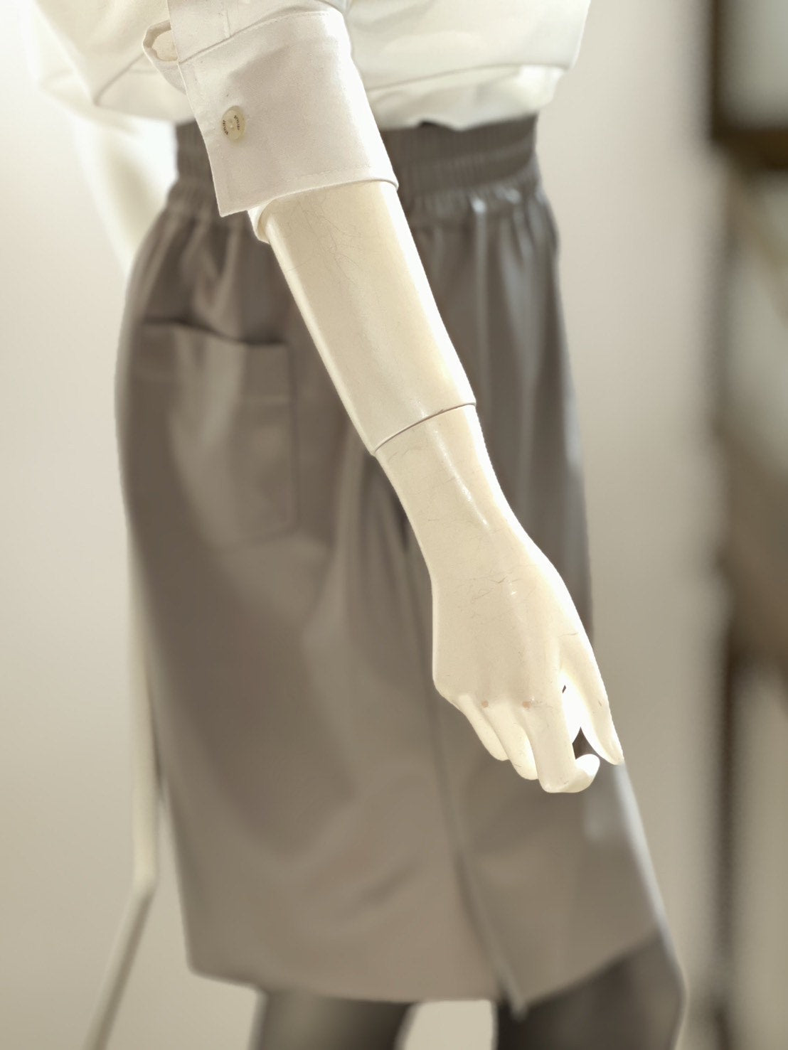 フェイクレザーハーフパンツ