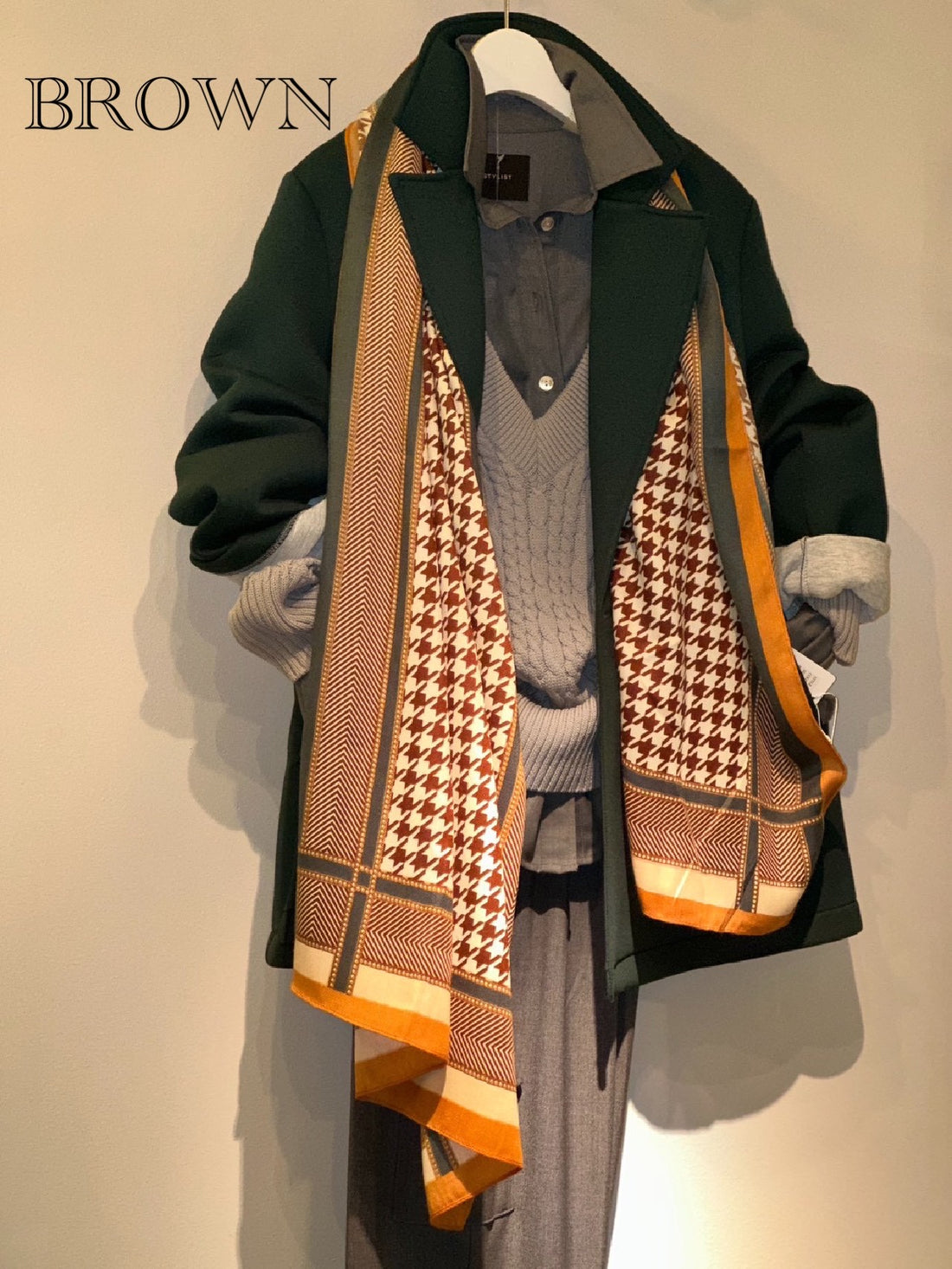 ストール（千鳥）