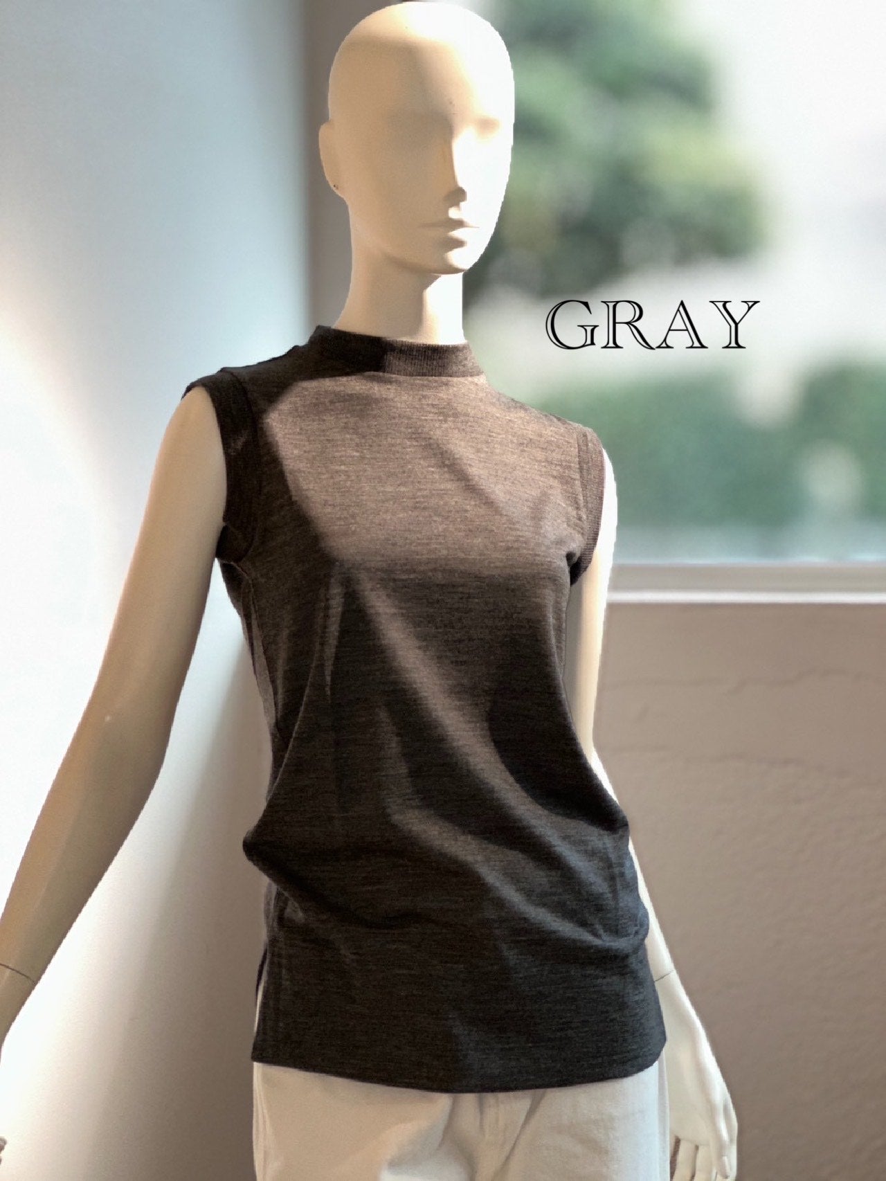 ニットカットノースリーブ