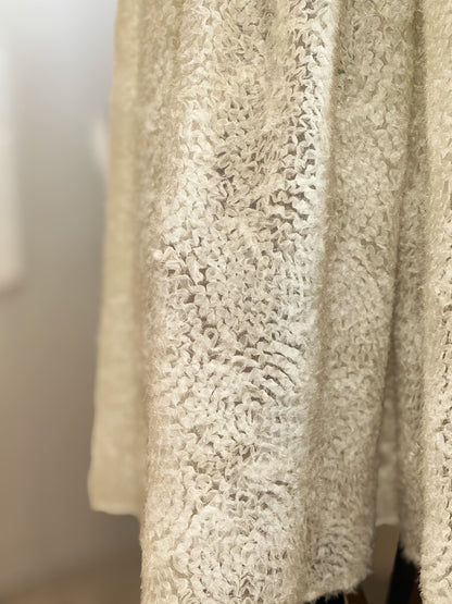 チュールレース ティアードスカート