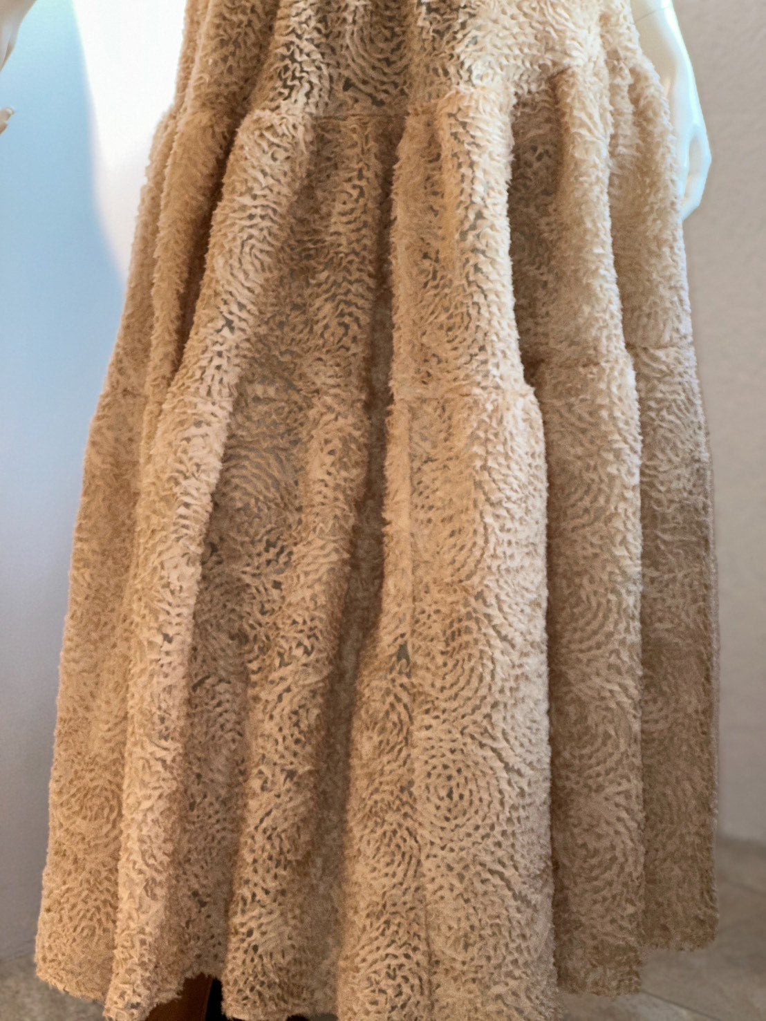 チュールレース ティアードスカート