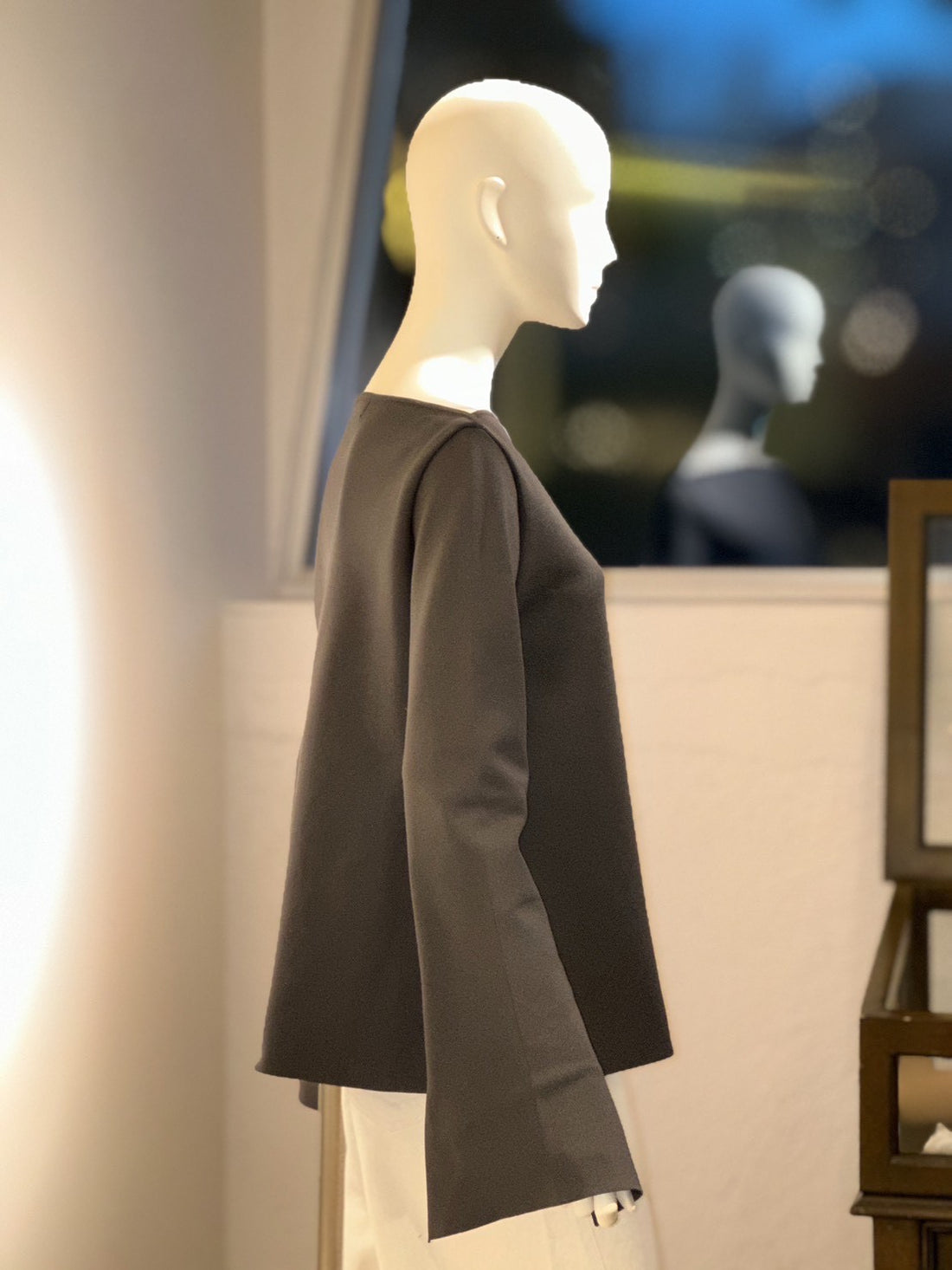 フィットテックボートネックニット（GRAY）