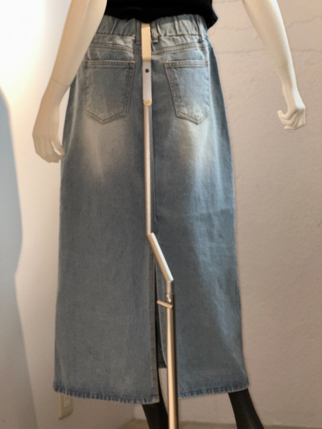 インディゴデニムロングスカート