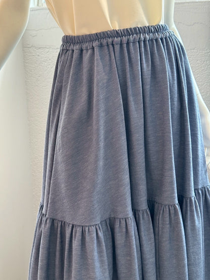 オックスフォード ティアードスカート（INDIGO）