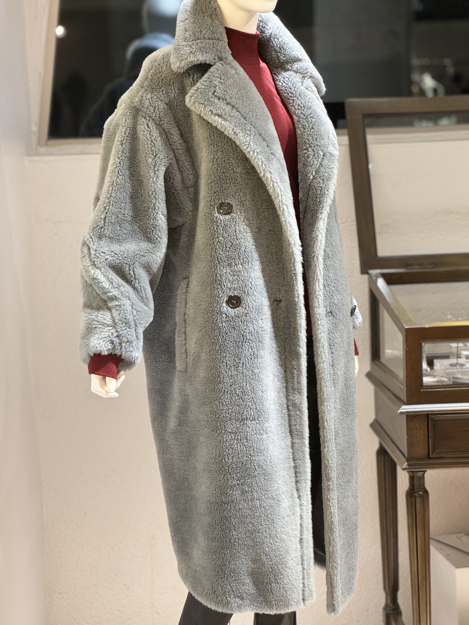 ウールボアコート(グレー) – stylist-kurakuen ウールボアコート(グレー) – stylist-kurakuen