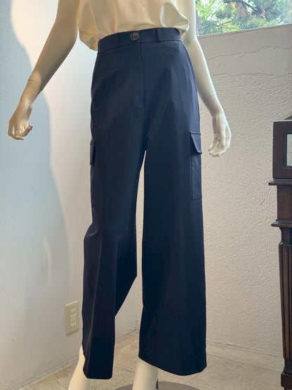 ワイドカーゴパンツ ストレッチポンチ（NAVY）