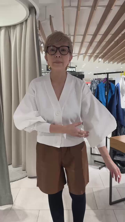 フィットテックショートＶネックカーディガン