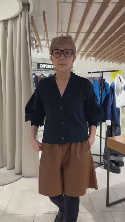 フィットテックショートＶネックカーディガン