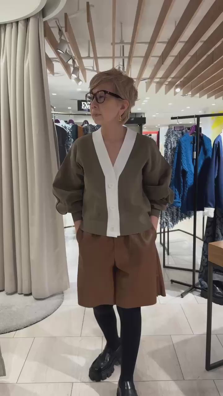 フィットテックショートＶネックカーディガン